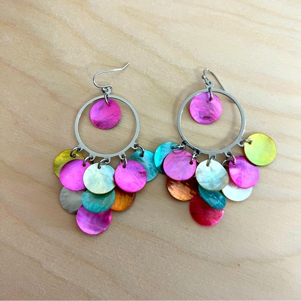 Y2k Bohemian Dangle Earrings Rainbow 15$
